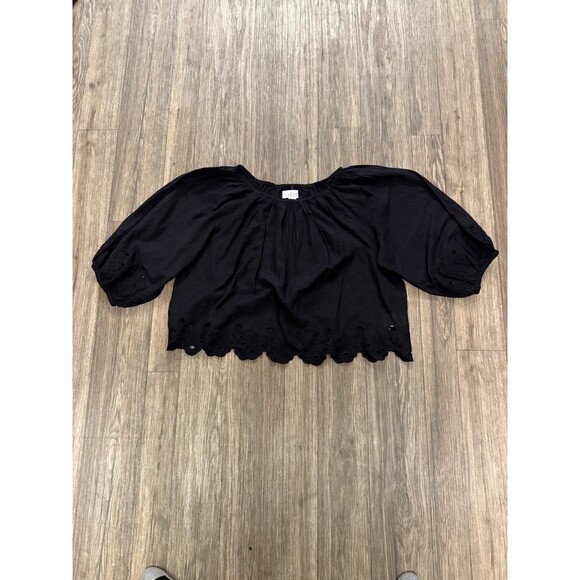Velvet By Graham & Spencer‎ Eyelet Puff Sleeve CA#42241 - Picture 1 of 11